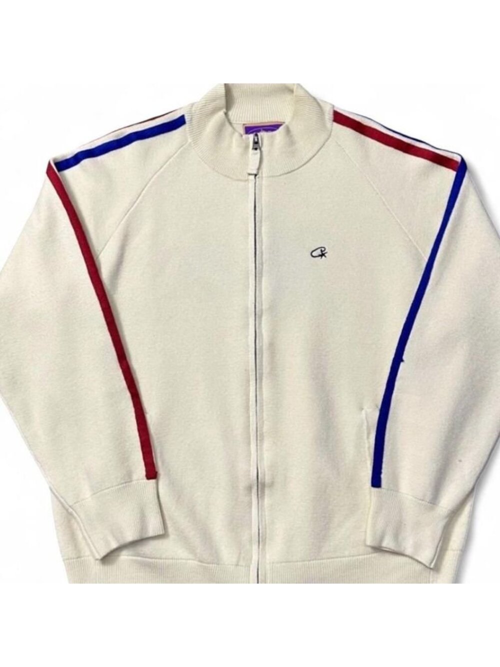 Corteiz Men's Cream and White Jumper